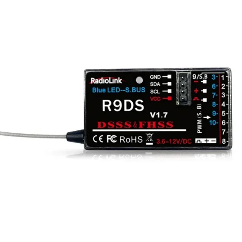 Radiolink-sbus pwm,r12ds,2.4ghz,12ch,dsssおよびfhssの送信機サポート,radiolink,at9,at9s,at10,at10iiの受信機