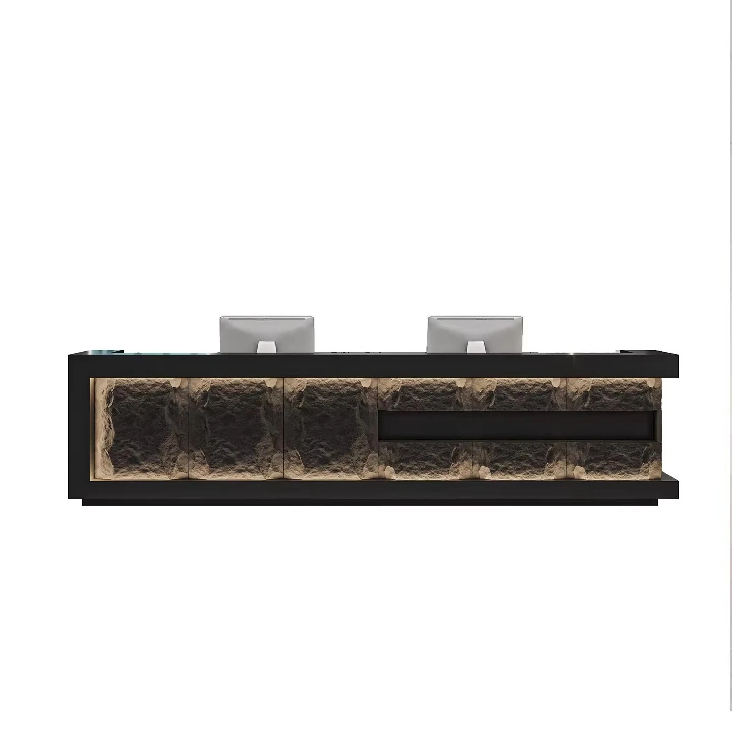 &c Custom Modern Luxury Design Hotel Lobby Office Spa Cashier Counter Reception Desk Beauty Salon