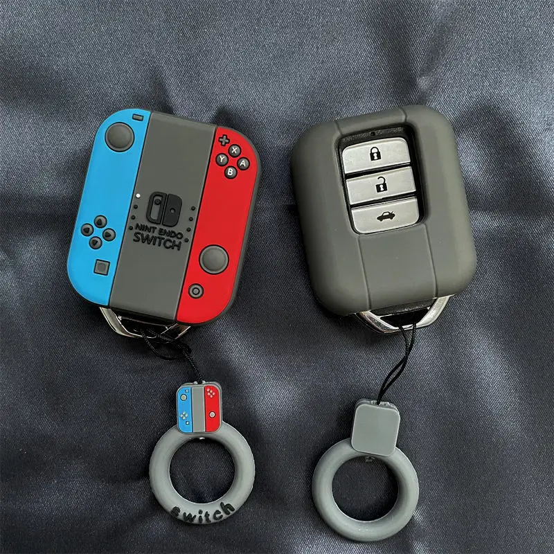 

Game Console For Honda Fit Odessey City Jazz XRV Venzel HRV CRV Accord Remote Smart Key Case Cover Fob Holder Protect Keychain