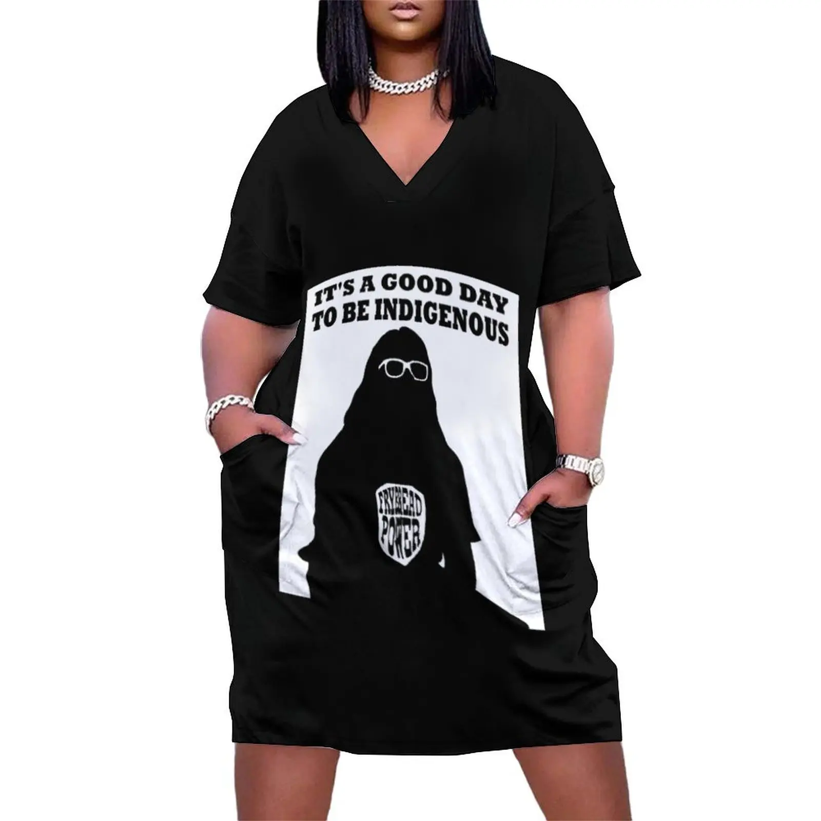

It's a good day to be indigenous! Loose Pocket Dress Cocktail of dresses beach dresses Long dress women's luxury party dress