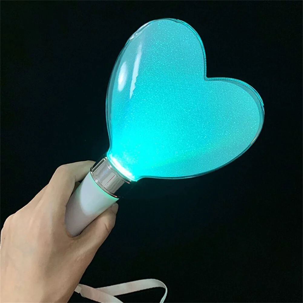 SWEETHOME-Em Forma De Coração Piscando Vara De Luz, LED Brilho Vara, Alimentado Por Bateria, 15 Cores, Apto Para Celebração De Festa De Casamento, ABS