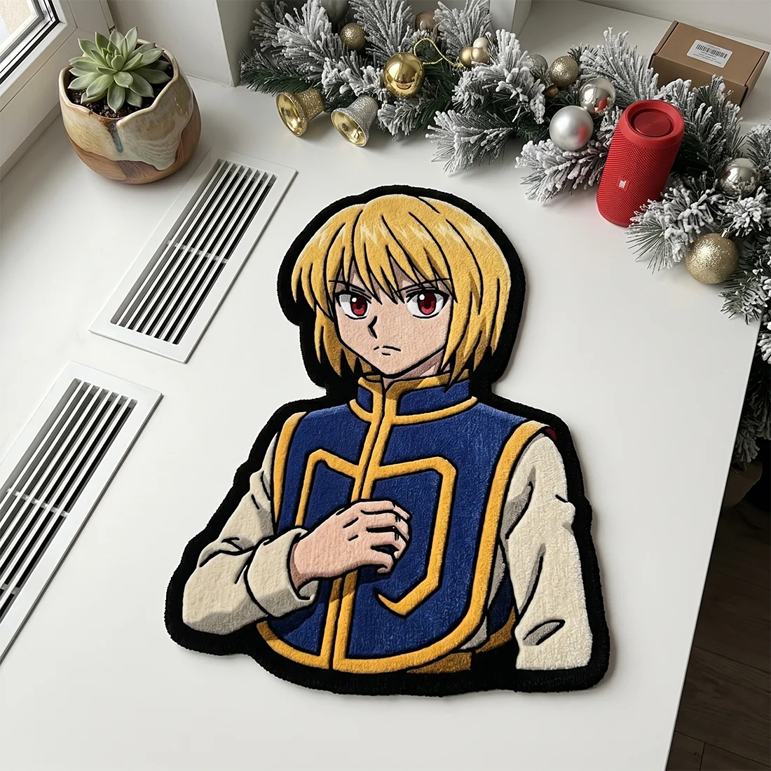 

Hunter X Hunter Anime Rugs Irregular Shape Washable Soft Die Cut Living Room Bedside Carpet for Fans Gift