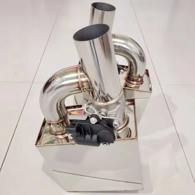 

High Quality Rectangular Electric Valvetronic Exhaust Muffler With Remote Control New Condition