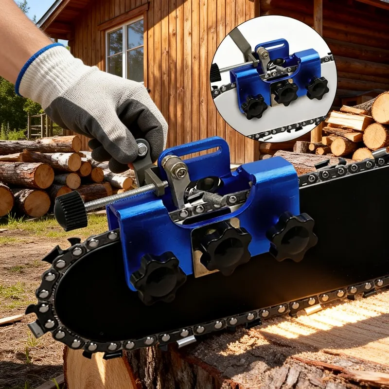 

Electric Chainsaw Chain Sharpener Portable with Grinding Stones for Woodworking Quick and Precise Sharpening Woodworking Tool