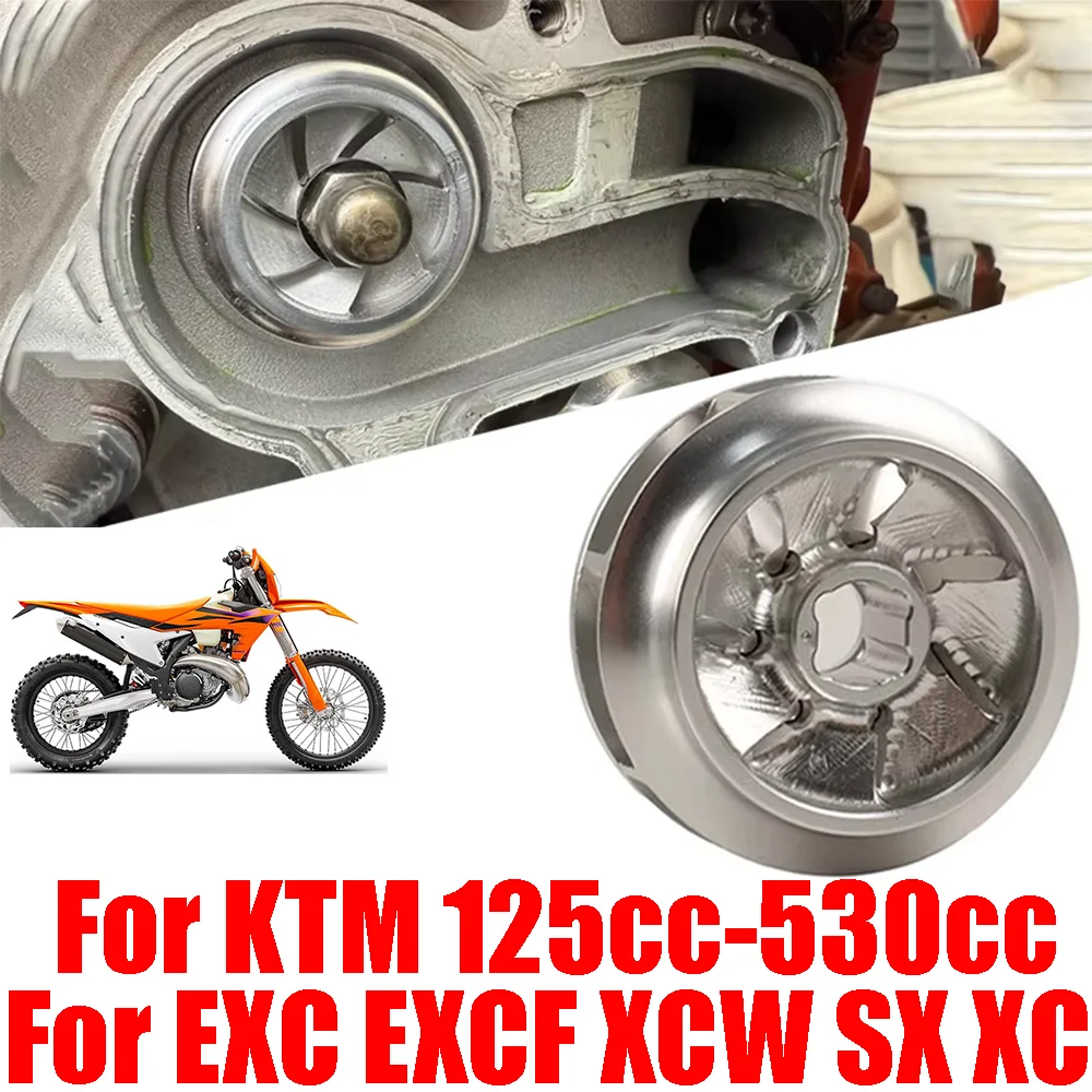 For KTM EXC XCW SX XC 125 150 250 300 350 450 500 530 Motorcycle Accessories Water Pump Cooler Impeller Turbine Split Aluminum