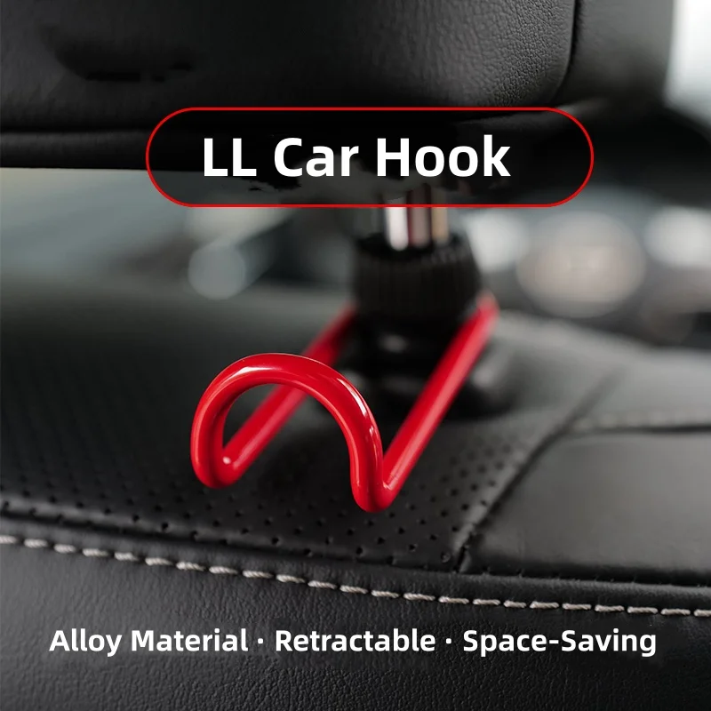 1PCS Car Seat Headrest Hook Auto Back Seat Organizer Hanger Storage Holder for Handbag Purse Bags Clothes Coats
