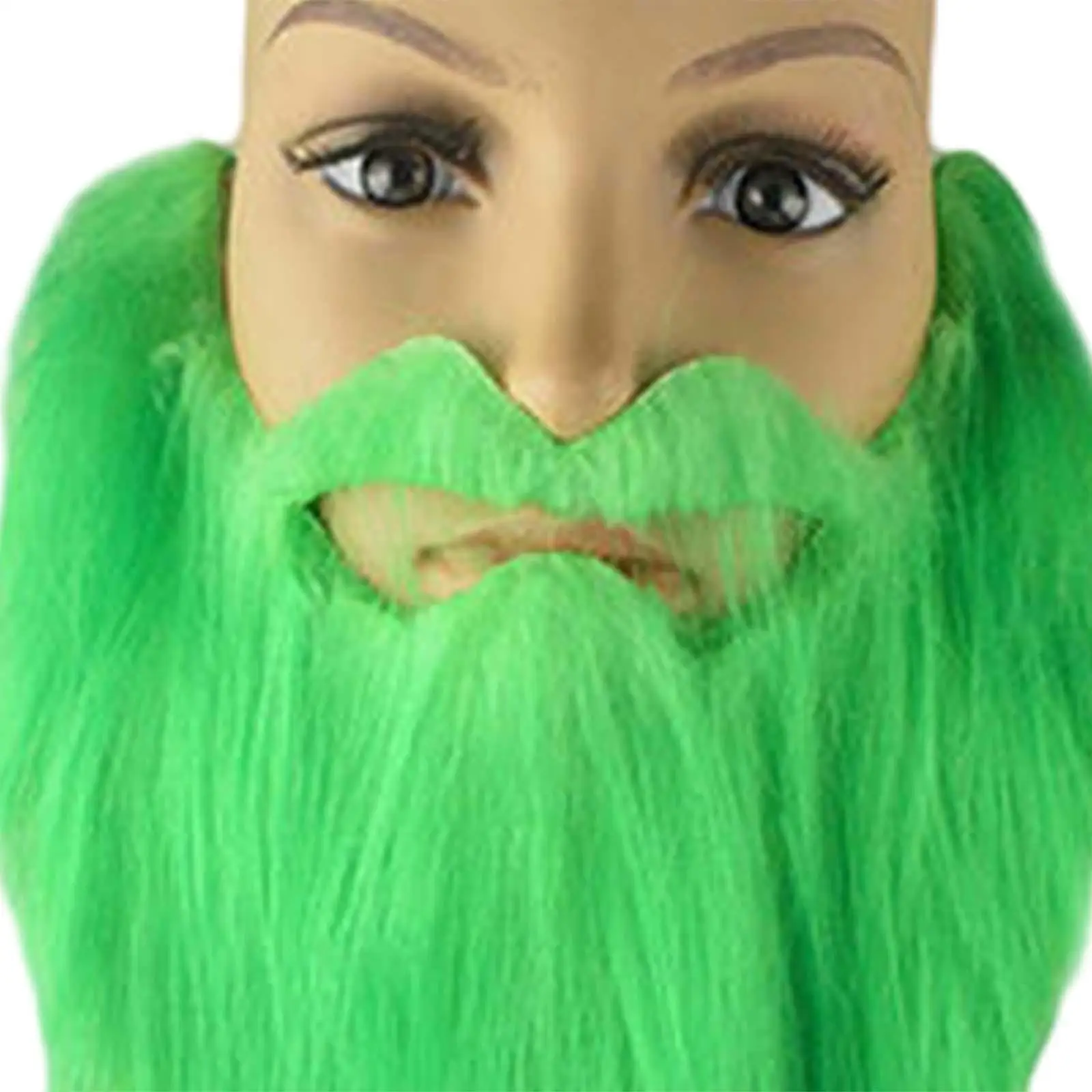 Fake Beard, Synthetic Goblin Beard, Costume Accessories, Green Beard, Mustache