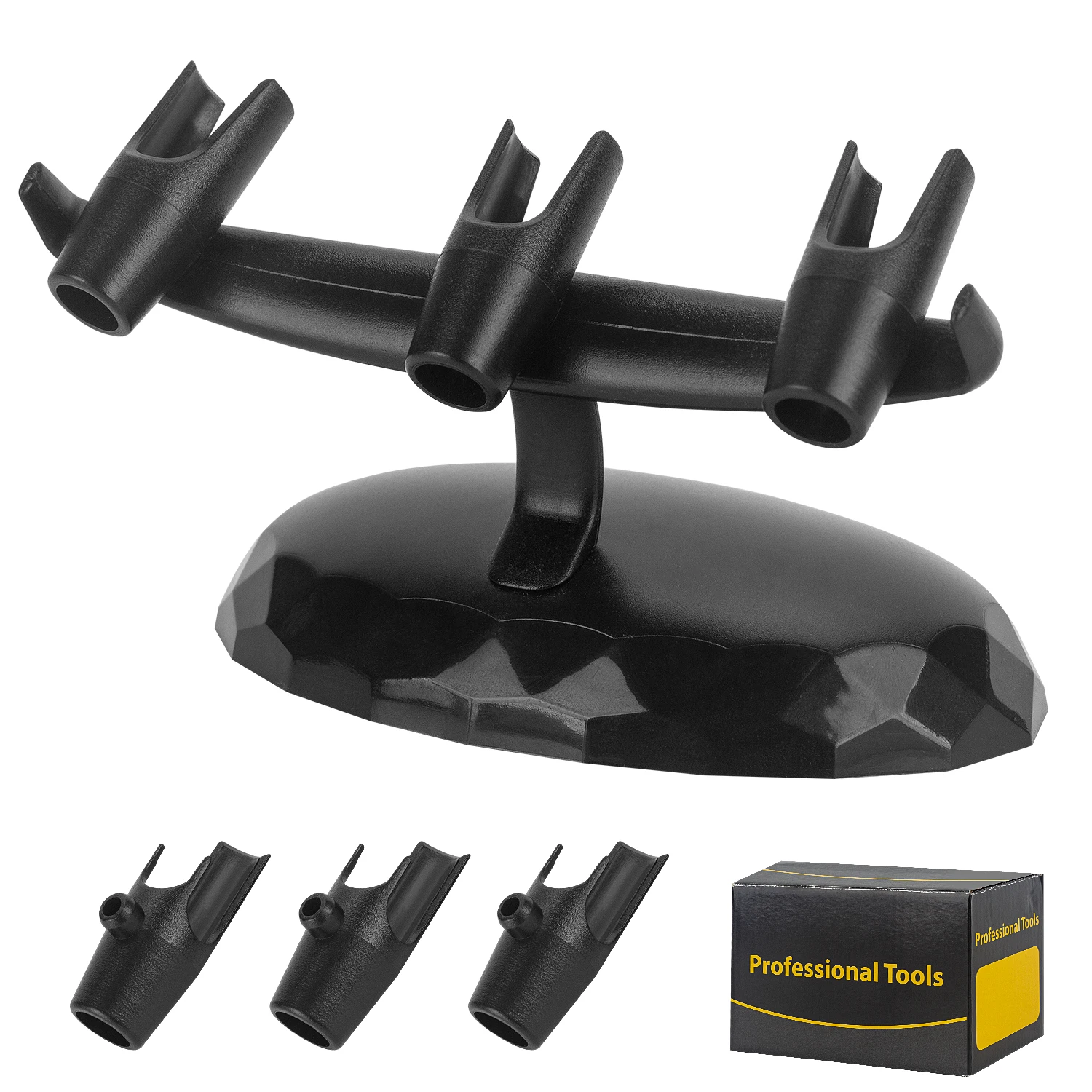 

XDOVET Airbrush Gun Holder Plastic Airbrush Holder can accommodate 3 Universal Airbrush for Painting,Tattoo, Nail Art, Model, Ma