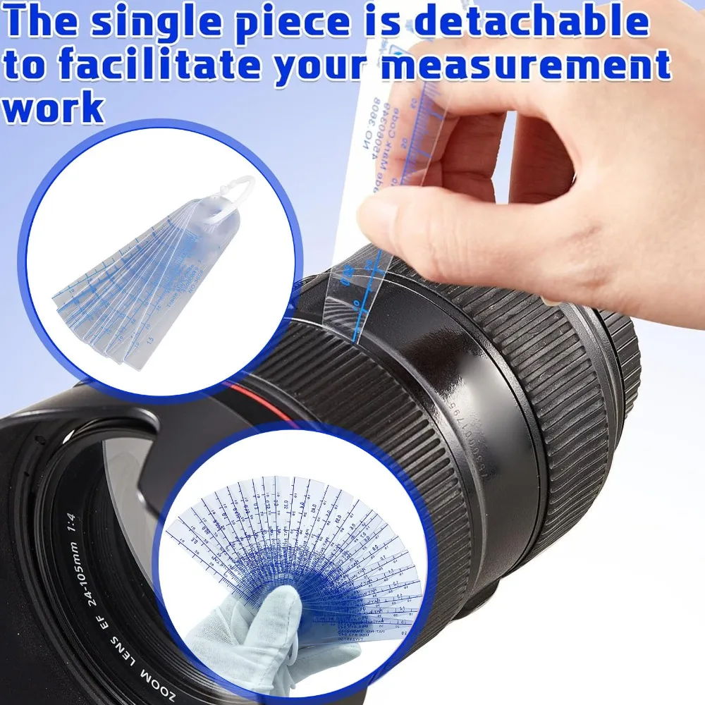 0.05-2mm Range Feeler Gauge 20 Leaves Plastic Material Plastic Feeler Gage Metric System Metric Feeler Gauge