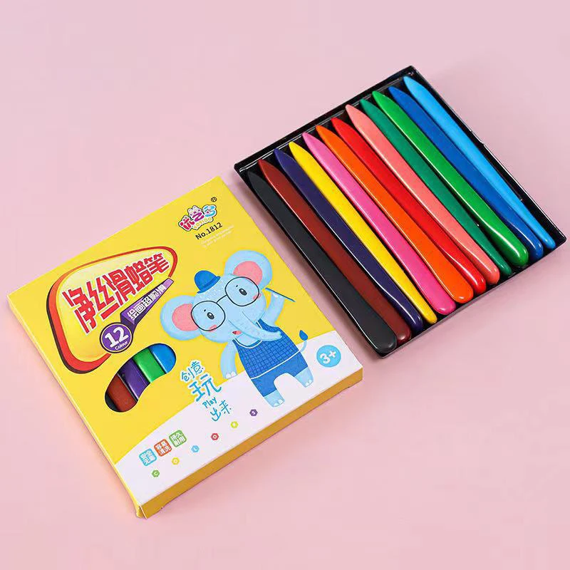 Crayons de coloriage triangulaires effaçables, 12 couleurs, sans danger pour les enfants et les étudiants, ensemble de 12 pièces