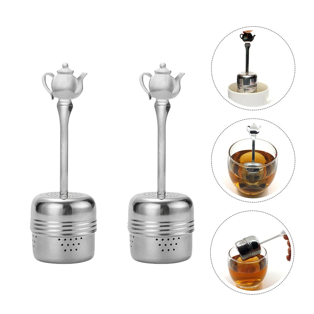 2 Pcs Filter Creative Tool Useful Ball for Office Stainless Steel Strainer