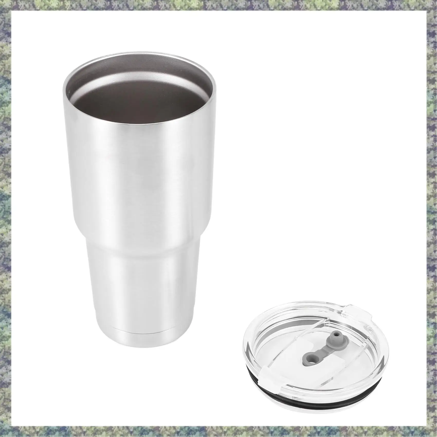 

WON 2X Stainless Steel Tumbler Cup With Lid Straw Double Wall Vacuum Flask Insulated Beer Cup Drinking Thermoses Coffee