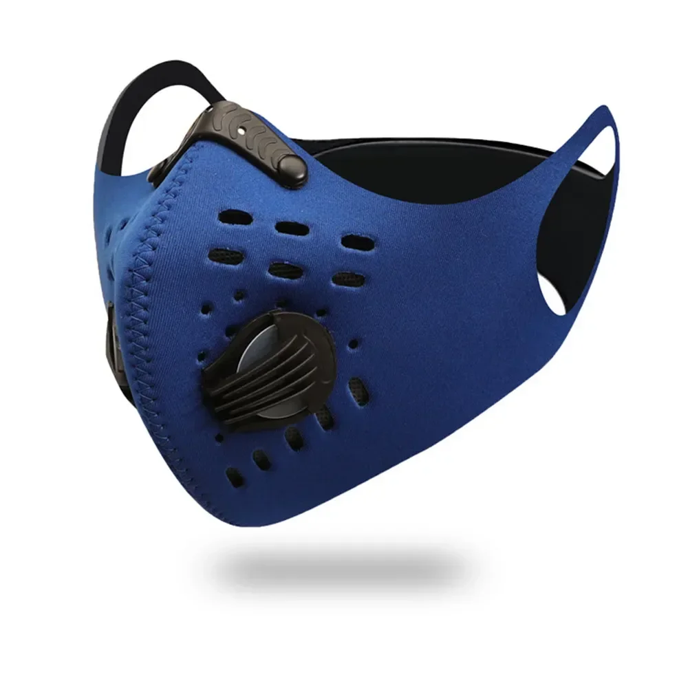 Maschera per sport all\'aria aperta di piccole dimensioni attrezzatura da ciclismo maschera per valvola di respirazione uomo donna maschera