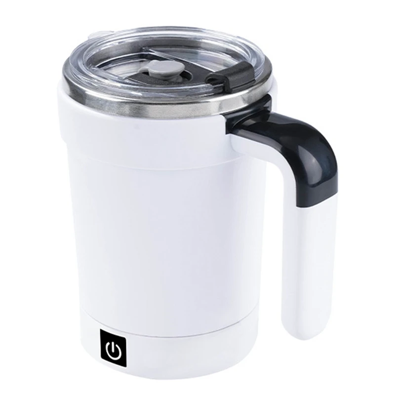 

ABUG-Rechargeable Stainless Steel Coffee Mug - Magnetic Mixer, Electric Stirring Tumbler With Rotating Magnetic Technology