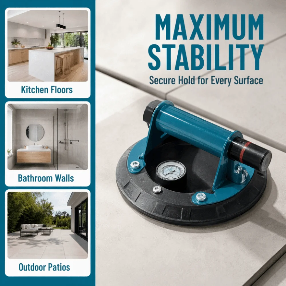 Suction Cup Tile Installation Tools Aluminum Alloy Adjustable Rock Slab Patchwork Right Angle Fixer Leveling Device