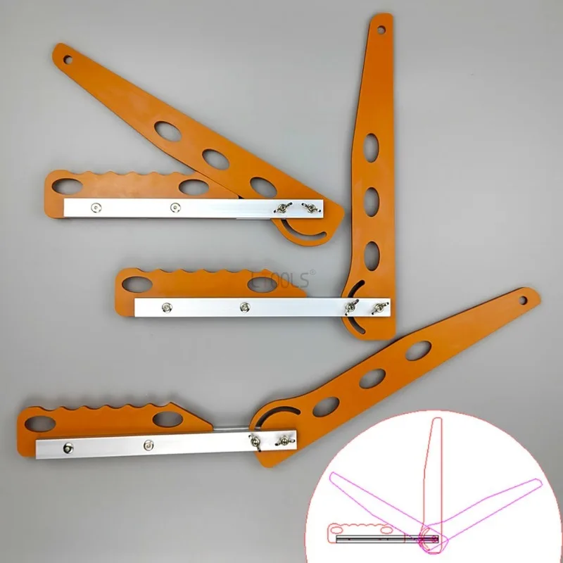Règle d'angle de réglage multifonctionnelle, outil de mesure spécial nécessaire pour un marquage précis, le positionnement et la coupe de la menuiserie
