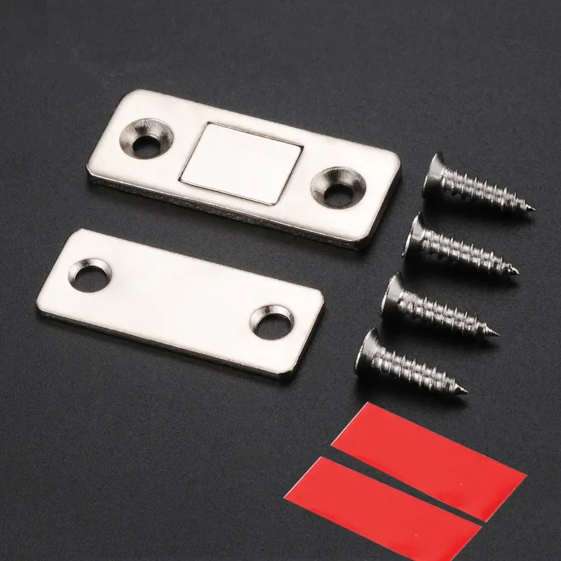 8 Sets Strong Magnetic Door Closer Cabinet Door Catches Latch Furniture Doors Magnet Stop Cupboard Ultra Thin