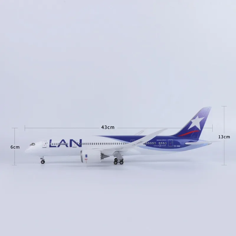 Imagem -04 - Resin Airlines Boeing 787 Dreamliner Diecast Airplane Model Coleção de Brinquedos Presentes França Escala 1:150 Latam