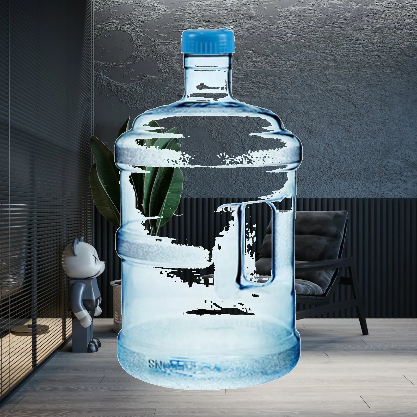 Reusable Mineral Water Bucket BPA Free Gallon Plastic Bottle for Outdoor Sport Travel Portable Water Jug