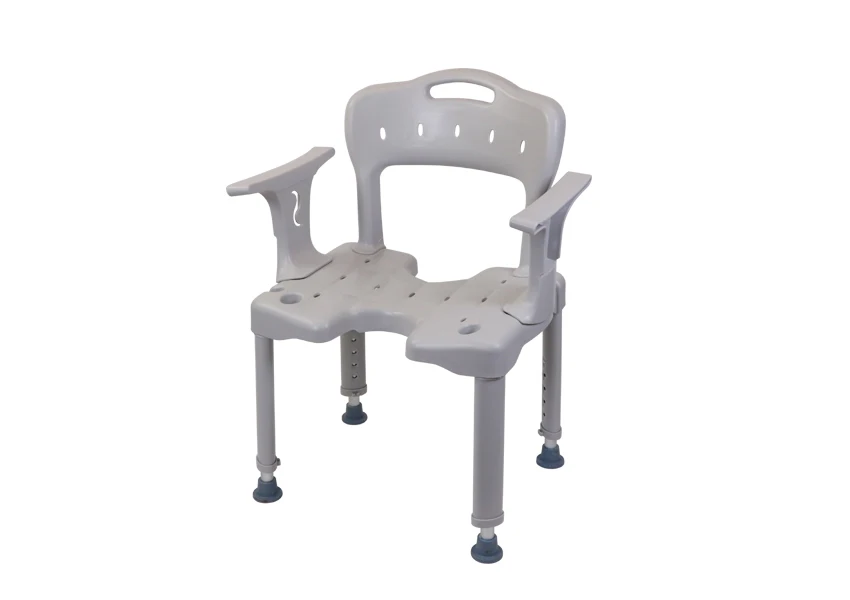 New European Style Luxury Bathroom Shower Chair Plastic Anti Slip for Elderly and Pregnant Women
