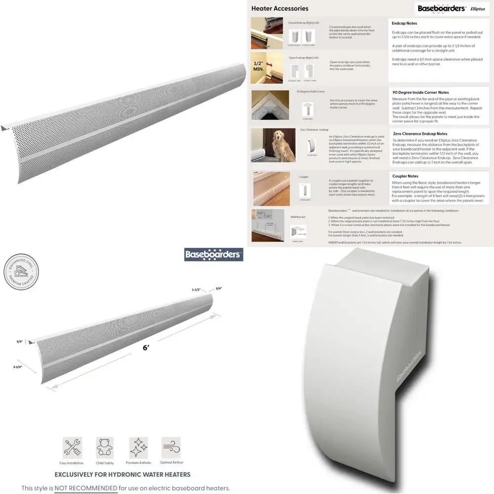 

6-футовая сменная крышка плинтуса из оцинкованной стали, белая — простая установка для систем гидроники | Долговечный дизайн без шнуровки