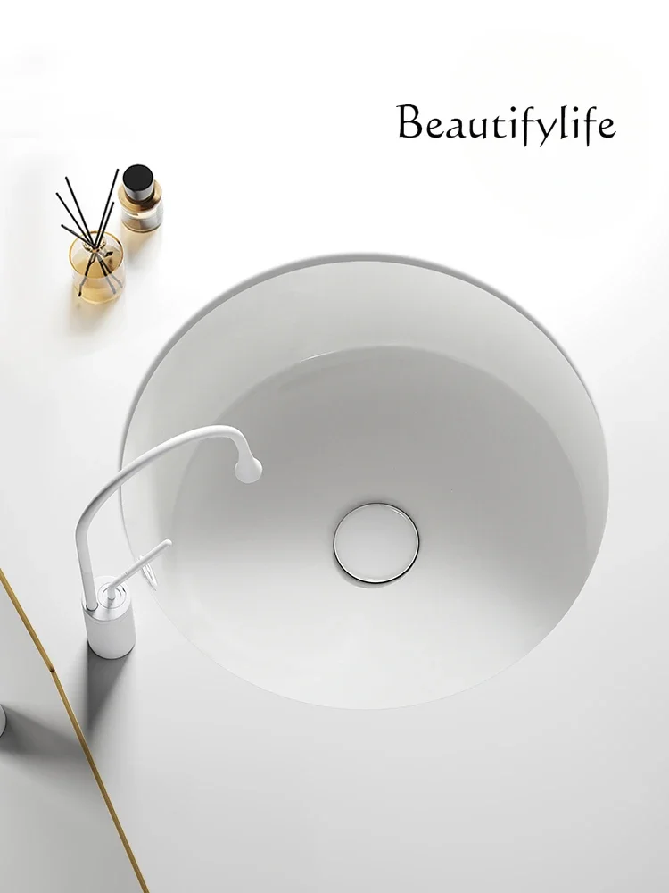 Under-counter basin, toilet, embedded round balcony, hand wash, bathroom, washbasin, island, household wash