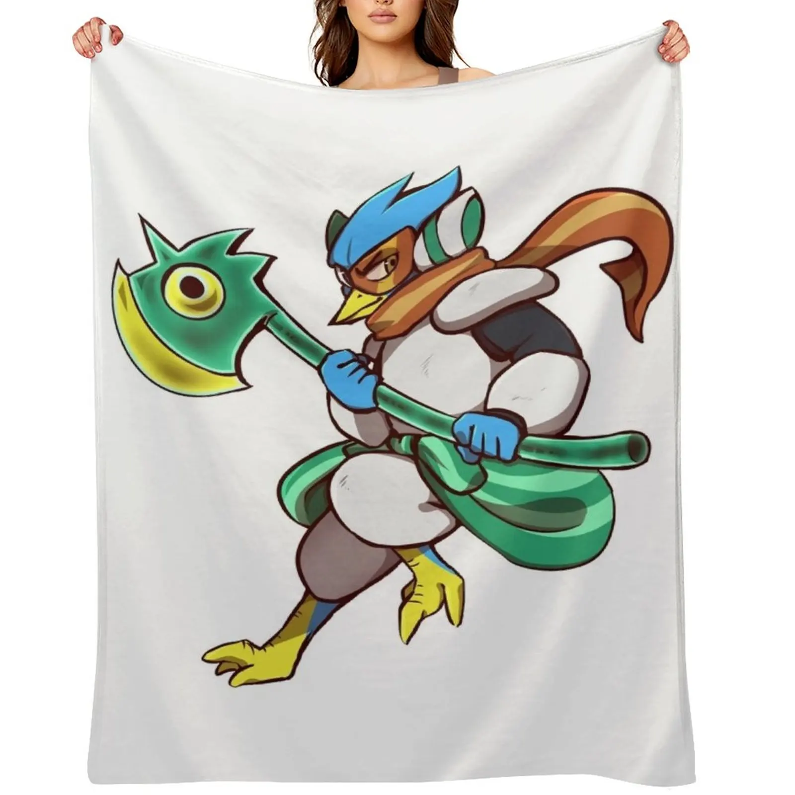 

Deltarune - Berdly Throw Blanket Hairys Hair manga Moving Blankets