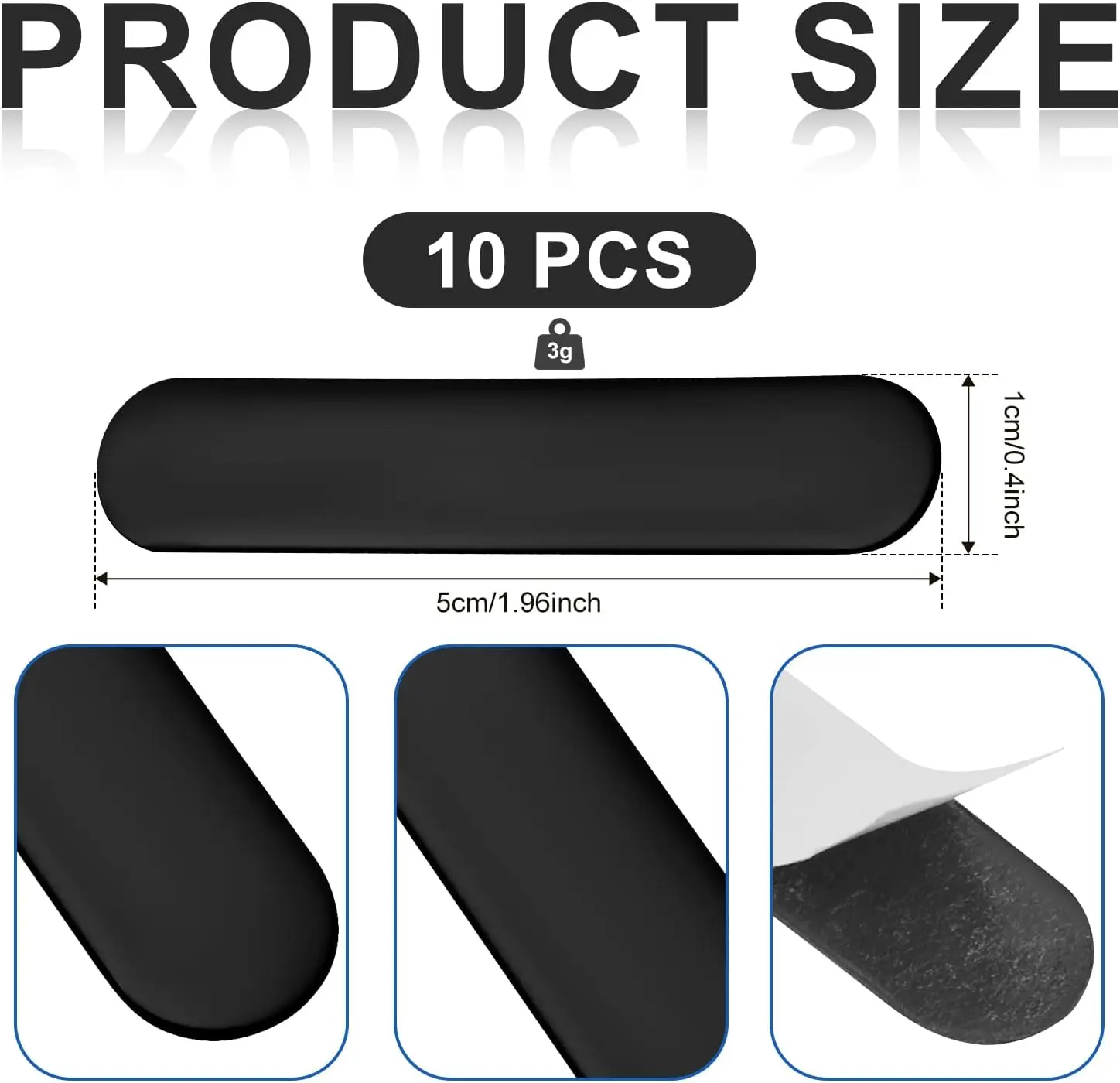 Pickleball Lead Tape, Weighted 3g Lead Tape for Pickleball Paddles,Adhesive Golf Grip Tape Accessory for Paddle Edge Guard image 2