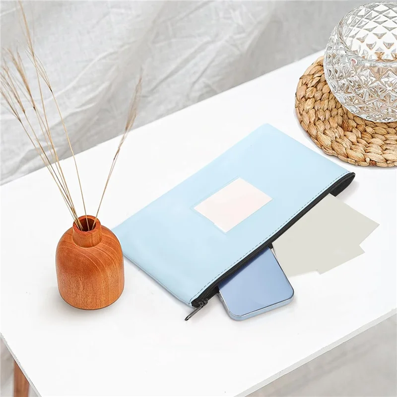 10 Pieces Money Bags Kit With Zipper, Money Pouches, 10 Colors Security Bank Deposit Bags, Cash Bags Set With Label Money Holder