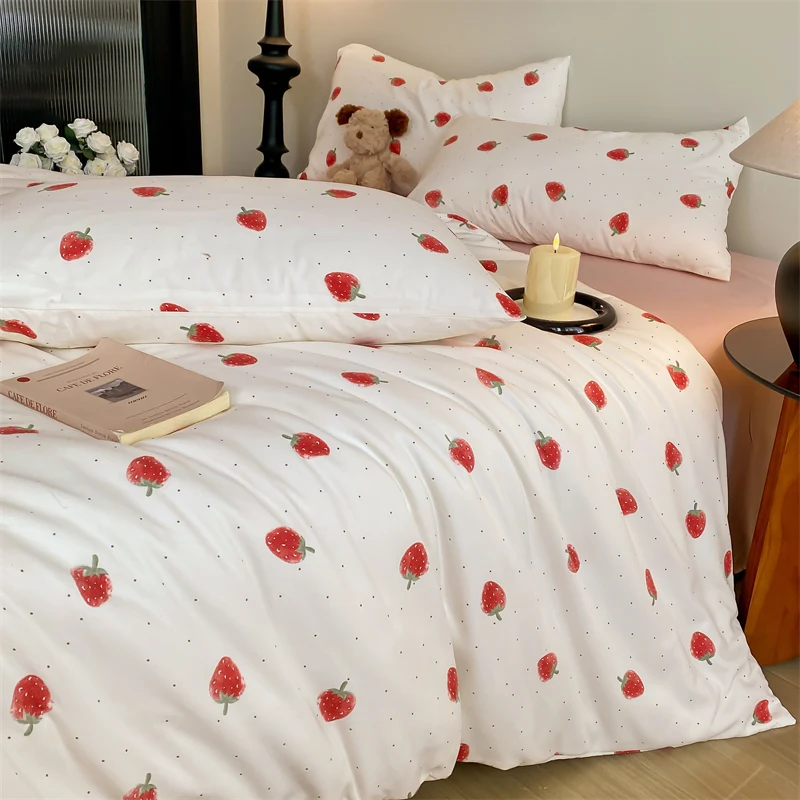 Bonenjoy Print Quilt Cover Girls Room Bedding Duvet Cover Skin-friendly Comforter Cover funda nordica (Pillowcase Need Order)
