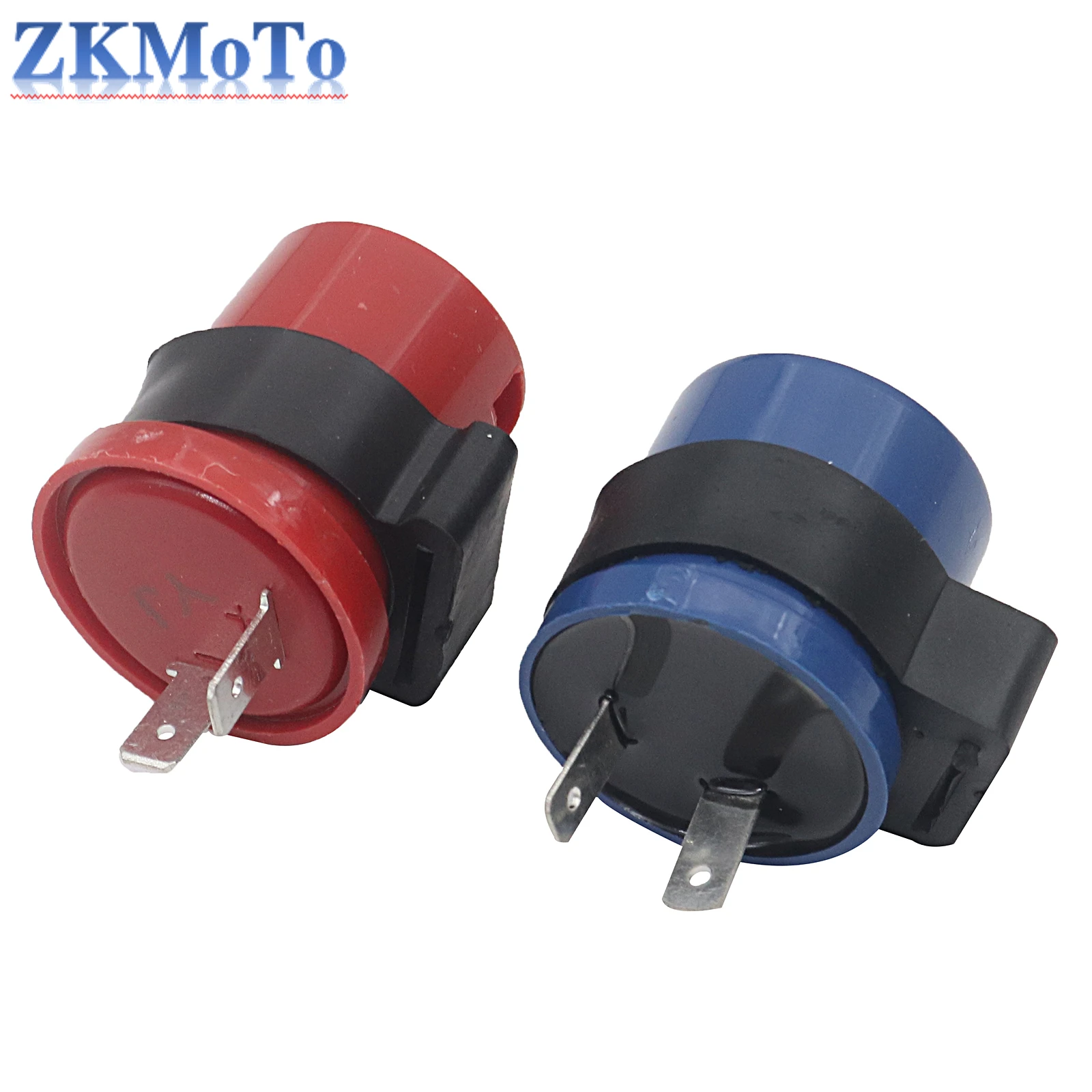 DC 6V 12V Input Motorcycle Blue Inbuilt Beeper Flasher Turn Signal LED Blinker 2 Pins Motor Buzzer Flasher Relay Indicator