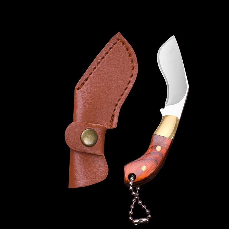 1pc Stainless Steel Mini Barbecue Cutting Meat Knife,EDC Disassembling Courier Pocket Knife,Keychain Decoration ,Special Gift