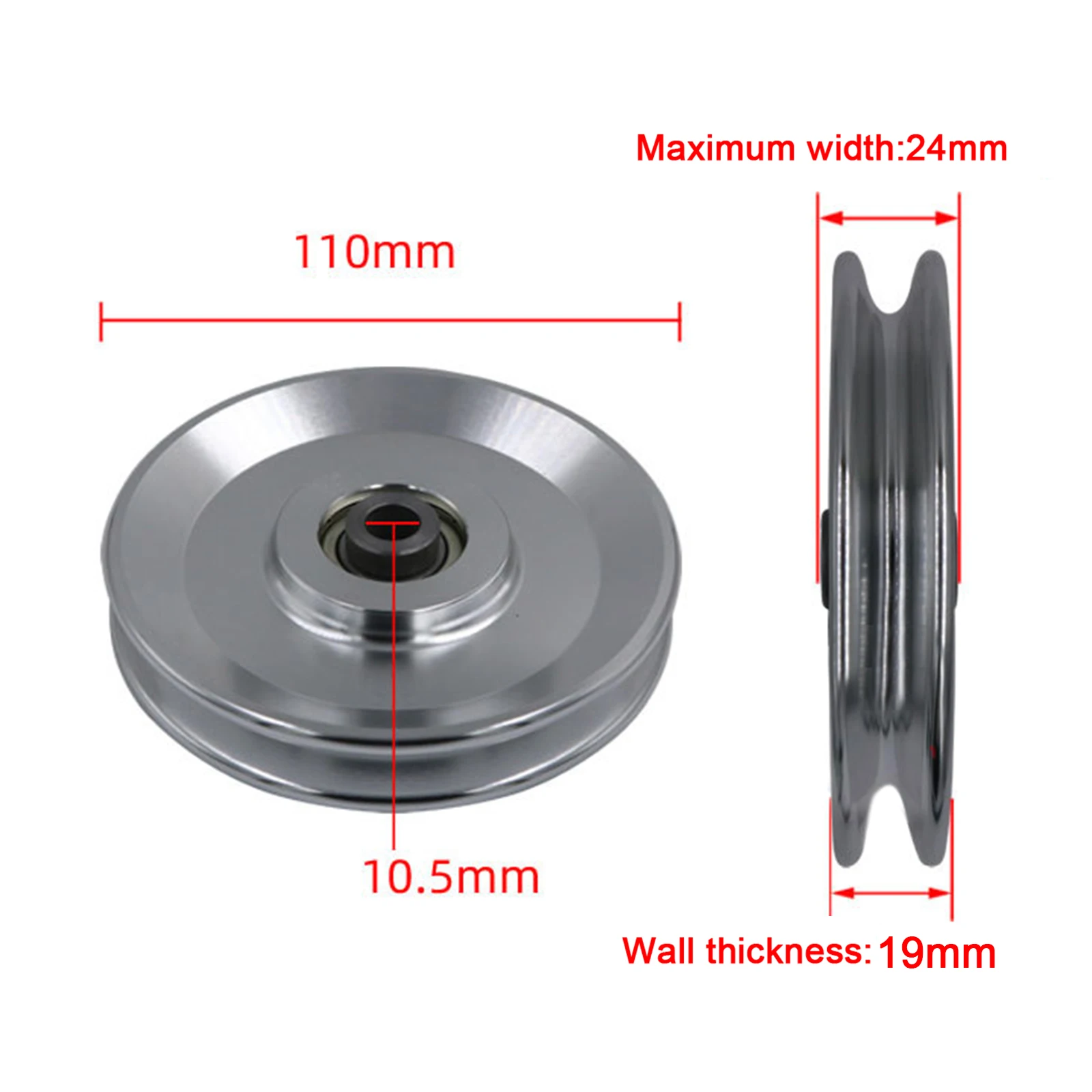 Universal Aluminium Alloy Wearproof Bearing Pulley Wheel Cable Machine Gym Fitness Equipment Accessory Parts