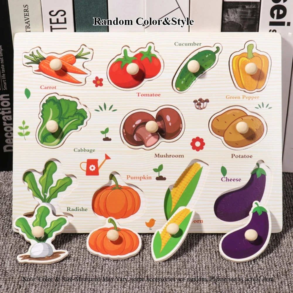 

Детские деревянные игрушки Монтессори для детей 1, 2, 3 лет, детская доска-головоломка, игра-головоломка, развивающие игрушки для мелкой моторики для малышей