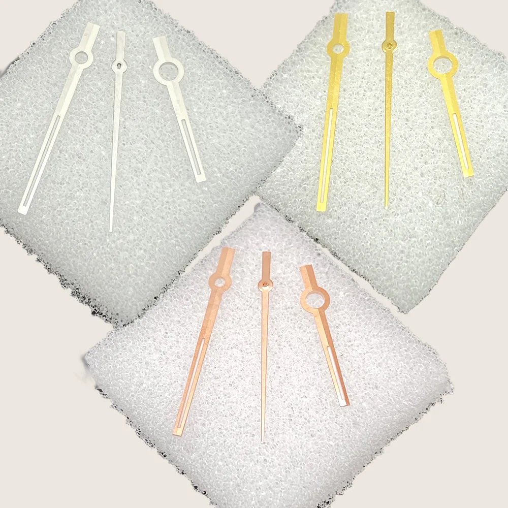 Jam tangan aksesoris jam tangan jam menit detik untuk perakitan 2836 gerakan mekanis otomatis dengan tiga pointer