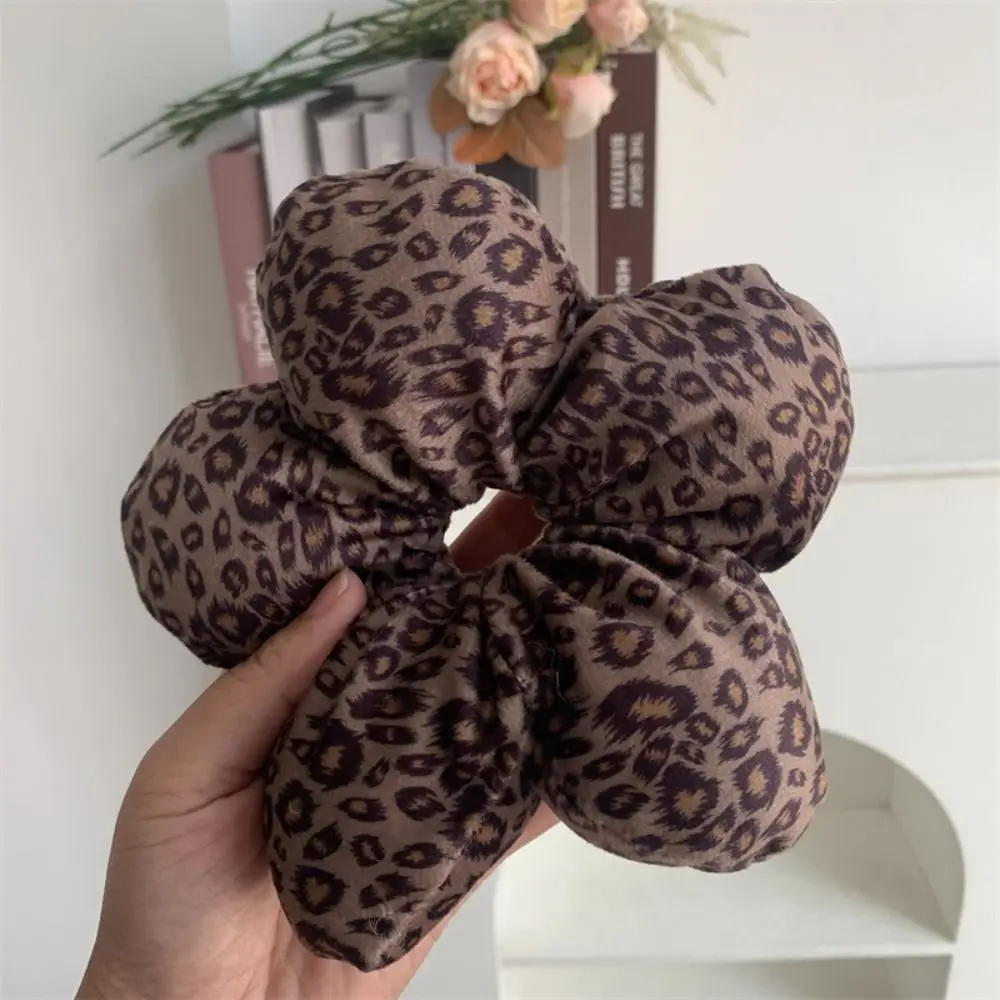 Flower Shape Lace Flower Scrunchies Sponge Oversize Embroidery Large Hair Scrunchies Cloth Hair Ring Exaggerated Hair Rope party