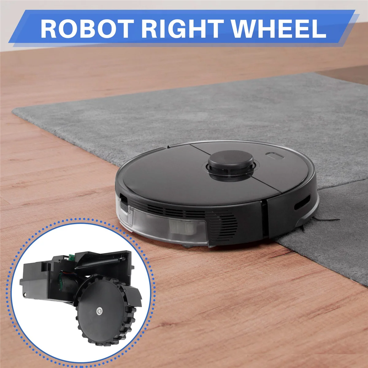 Roue de remplacement pour aspirateur robot Xiaomi Roborock S5 Series, roue droite, technologie