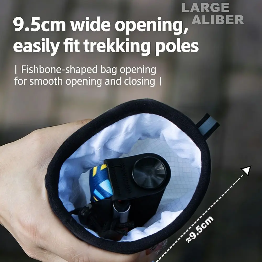 Lightweight Hiking Pole Storage Bag White Black External Design Trekking Poles Bag Portable Opening Tightening Sport Backpack