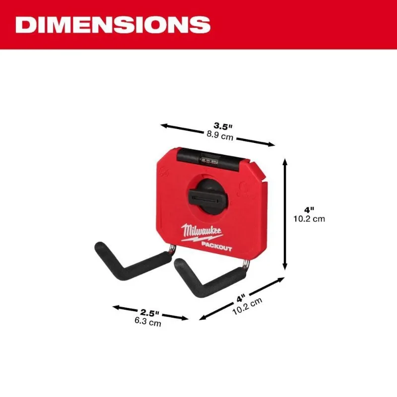 Milwaukee 48-22-8334 PACKOUT™ 4” Straight Hook Power Tool Accessories