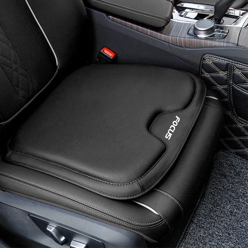 

Подушка автомобильного сиденья для Ford Focus Mk2 Mk3 Mk4, кожаная защитная накладка, дышащая и нескользящая подушка сиденья