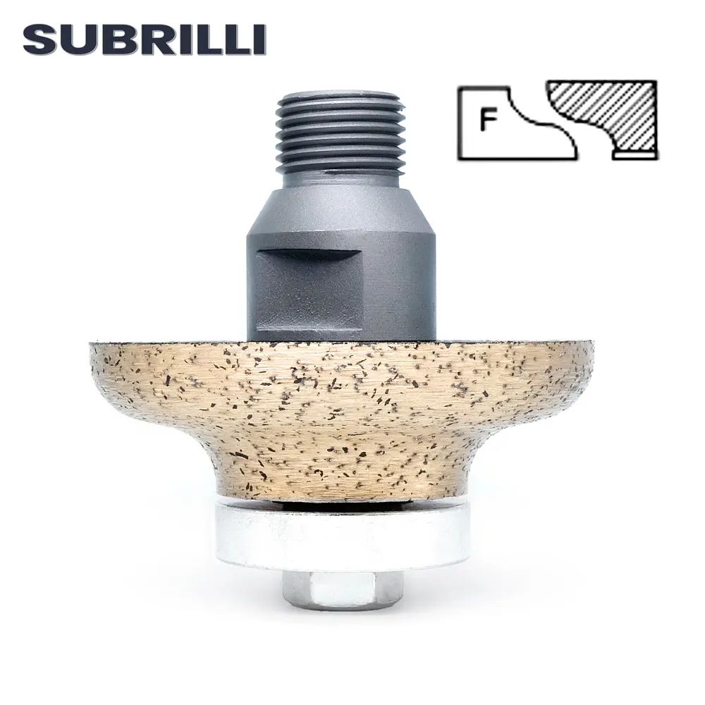 

SUBRILLI F20 Profile Router Bit Sintered Diamond Edge Grinding Wheel 1piece 1/2gas Thread Counter Top Profile Wheel