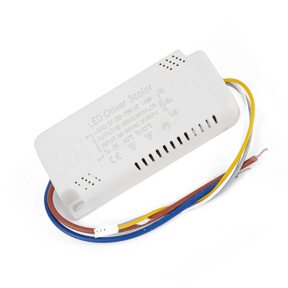 Imagem -04 - Adaptador de Cores Led Driver para Iluminação Led Transformador Não Isolado Ac165265v 8-24w 2040w 3050w 4060w 5070w