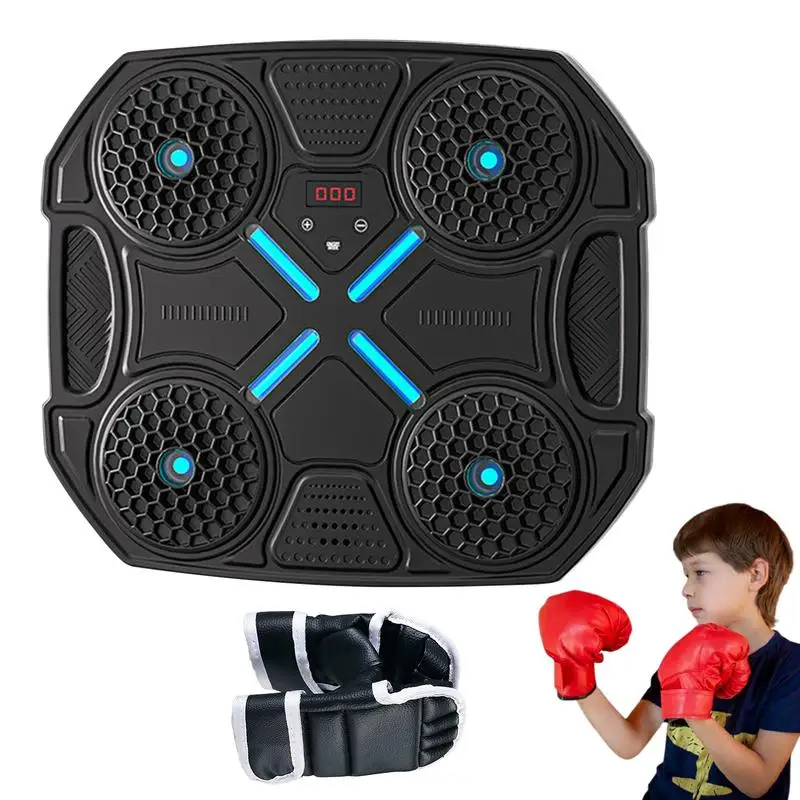 Boxing Music Machine Boxing Wall Mount Machine With Gloves Wireless Punching Equipment Training Machine With Smart Display