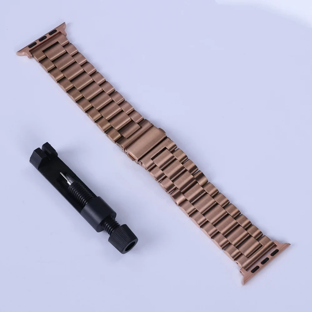 Edelstahlarmband für Apple Watch 46 mm Ultra 49 mm, Metallarmband für iWatch 12 11 10 9 8 SE 42 mm, Business-Uhrenarmband – Detail 5