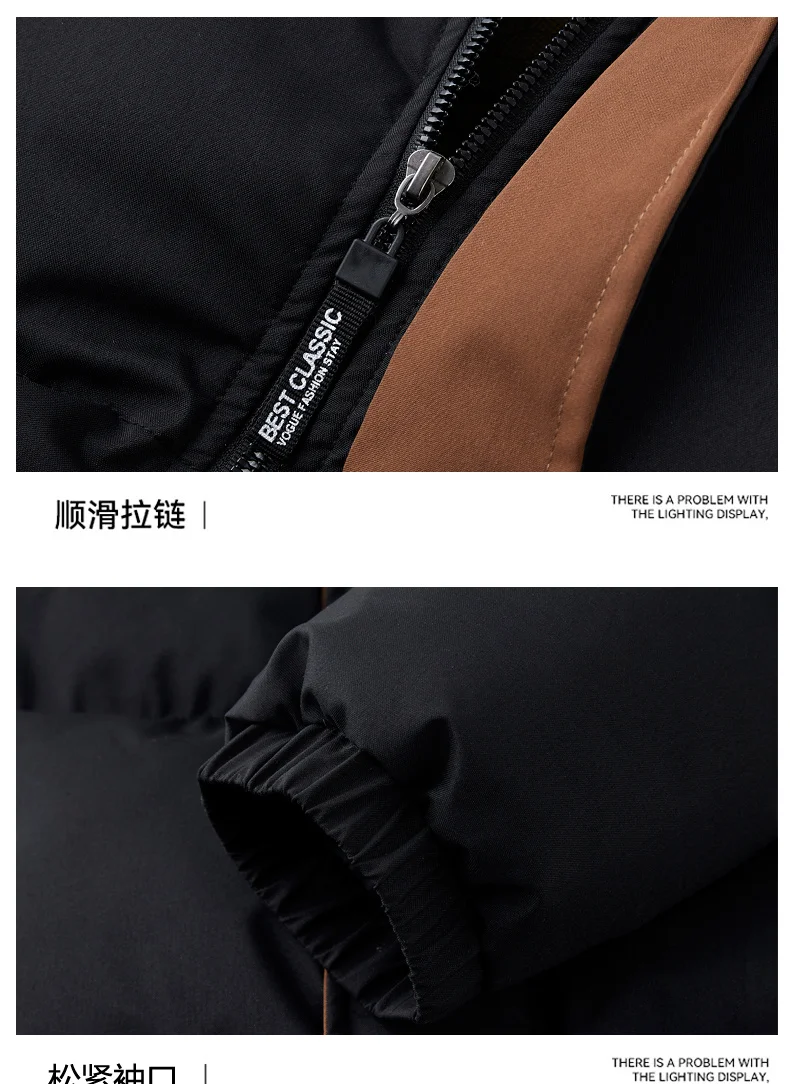 Winter Trend New Style Parkas for Men Casual All-match Thicken Cotton Jackets Stand Collar Comfortable Outerwear Fashion Warm