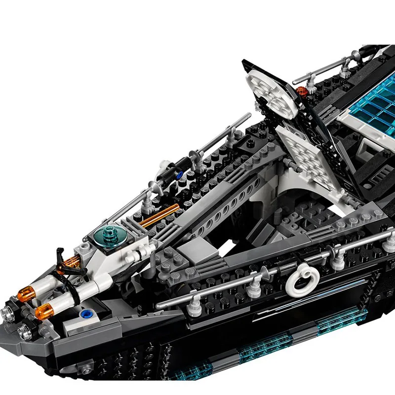 1204PCS MOC 70173-1 Ultra Agents Ocean HQ Zusammengebautes Raumschiffmodell Jungen Lernspielzeug Geschenk