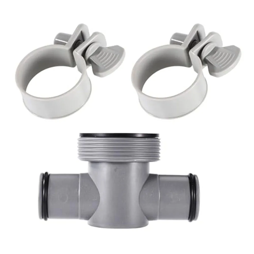 Pool Hose Connector Kit 3 Pieces for Coleman and For Intex P61408 Compatible Filters with Leak Resistant O Rings and Hose Clamps