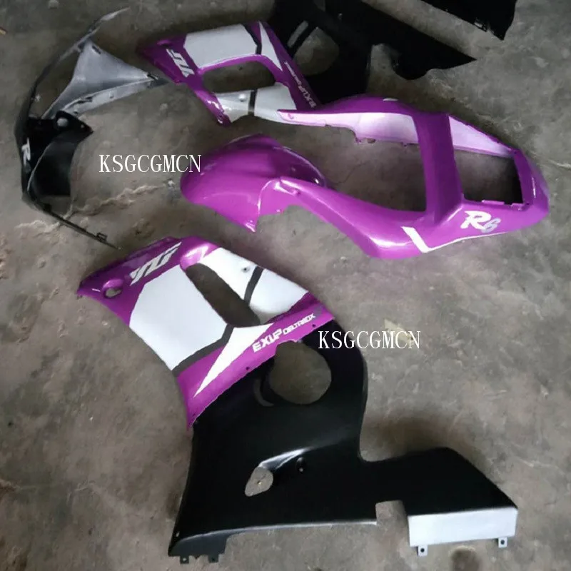 Fit Fairing Kits  Matter Black Violet  moulding ABS Fairing YZF R6 1998-2002  for Yamaha YZF-R6 1998-1999-2000-2001-2002