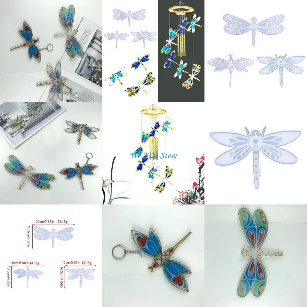 

G5GC Keychain Epoxy Resin Decorative Mold with Hole Keyring Pendant Mold