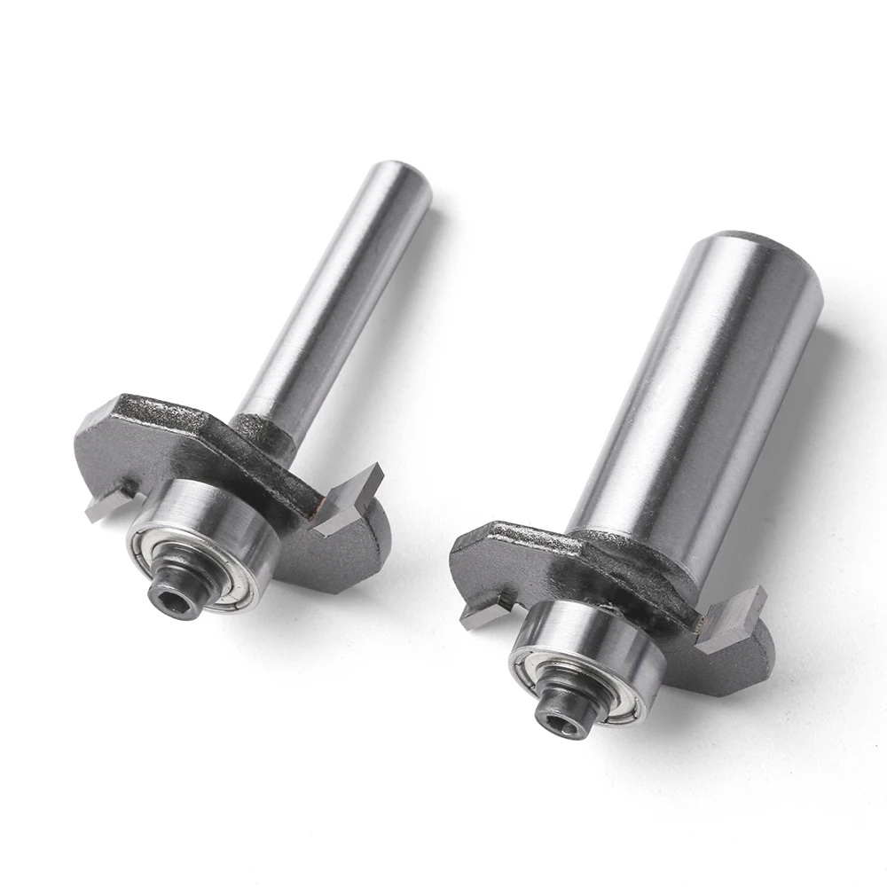 1pc 6mm 12mm Shank Ball T-cutter Woodworking Milling Router Bit Slotting Cutter 2-in-1 Slotting Crabapple Angle Milling Cutter